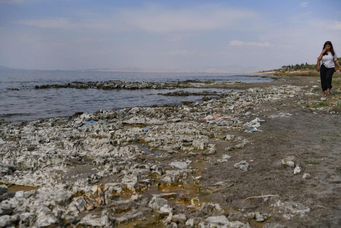 Dieren hebben dorst: stof en botten op het krimpende meer van Türkiye