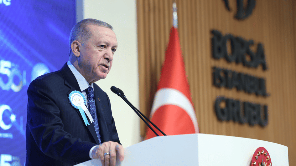 Erdoğan zegt dat Türkiye nog steeds een financieel centrum is te midden van mondiale onzekerheid