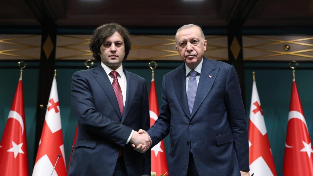 Erdoğan is gastheer van de Georgische premier om bilaterale, regionale zaken te bespreken