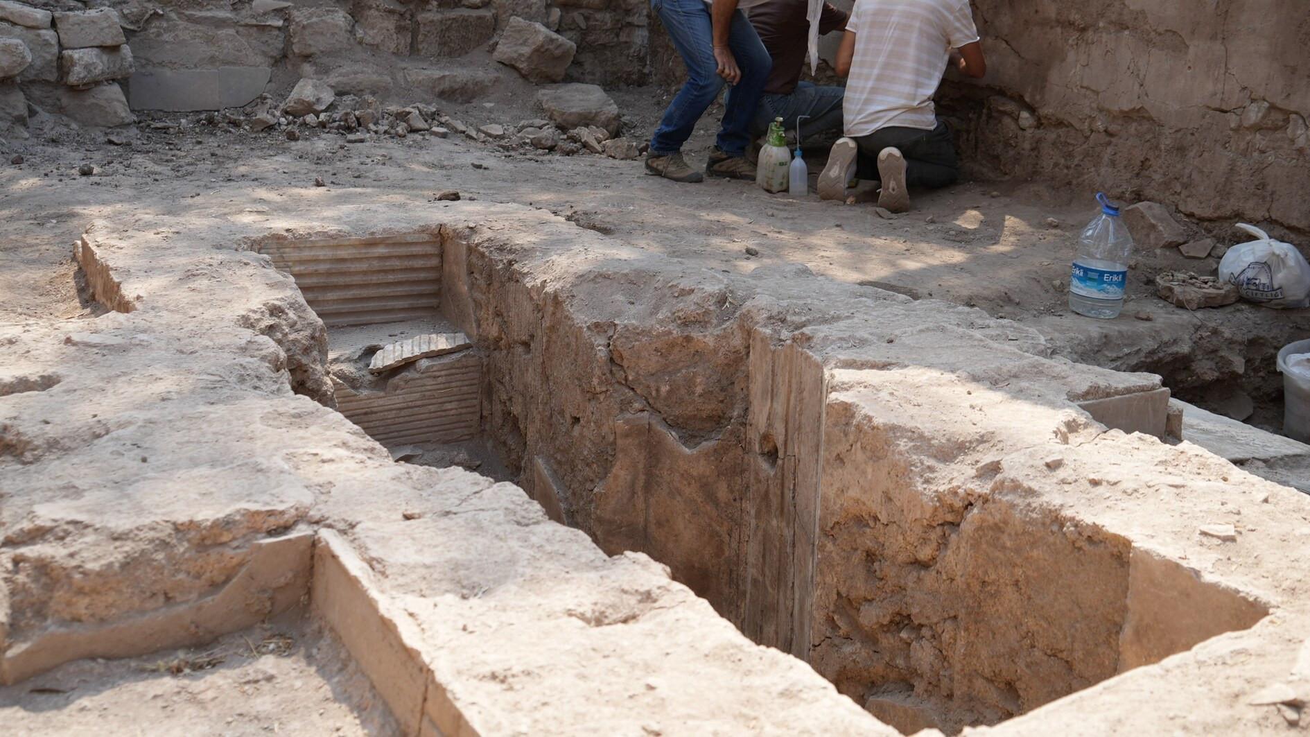 Romeinse villa bekeerde in doopkapel