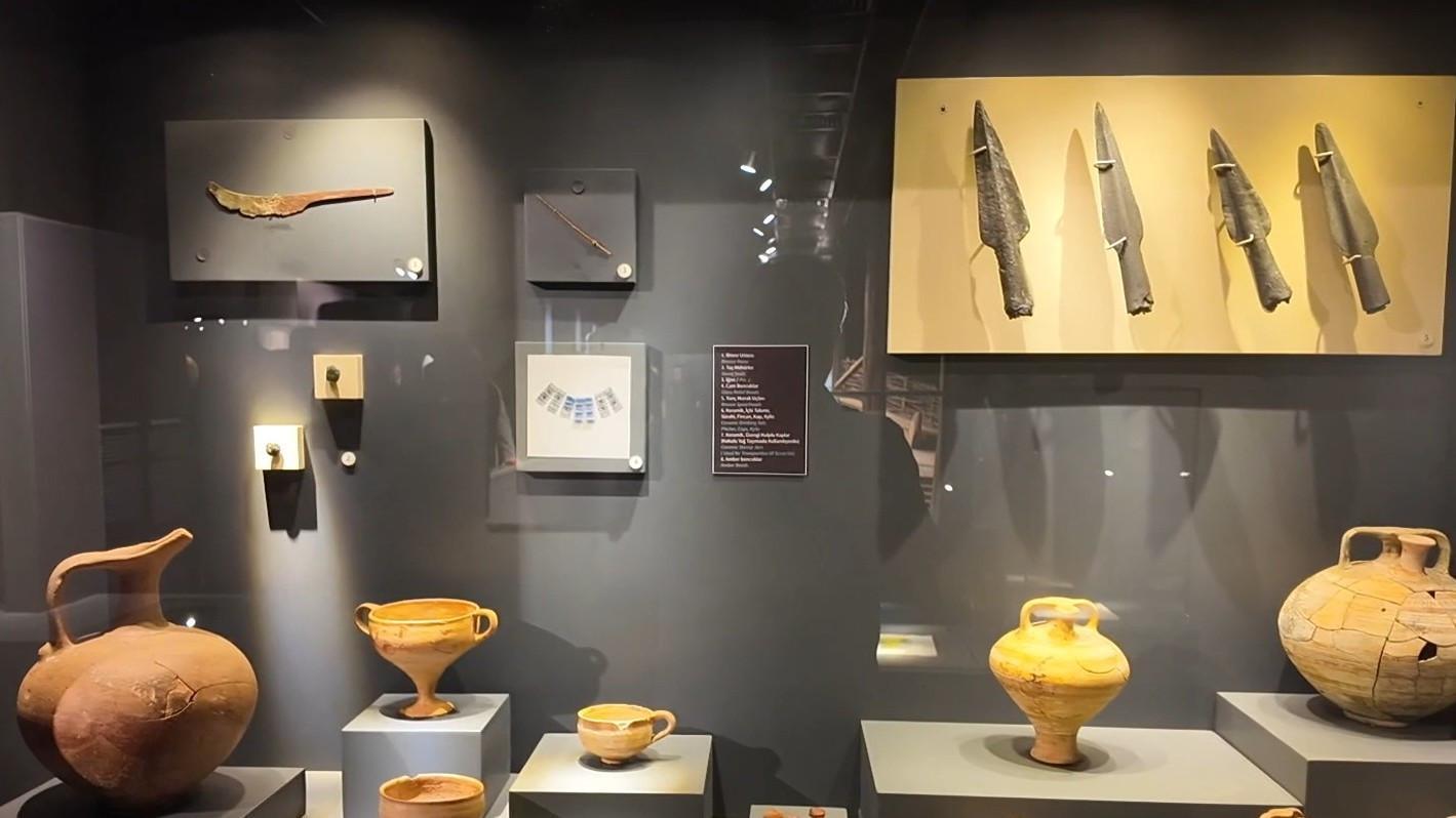 Uit Zwitserland gerepatrieerde artefacten tentoongesteld in het kasteel van Bodrum