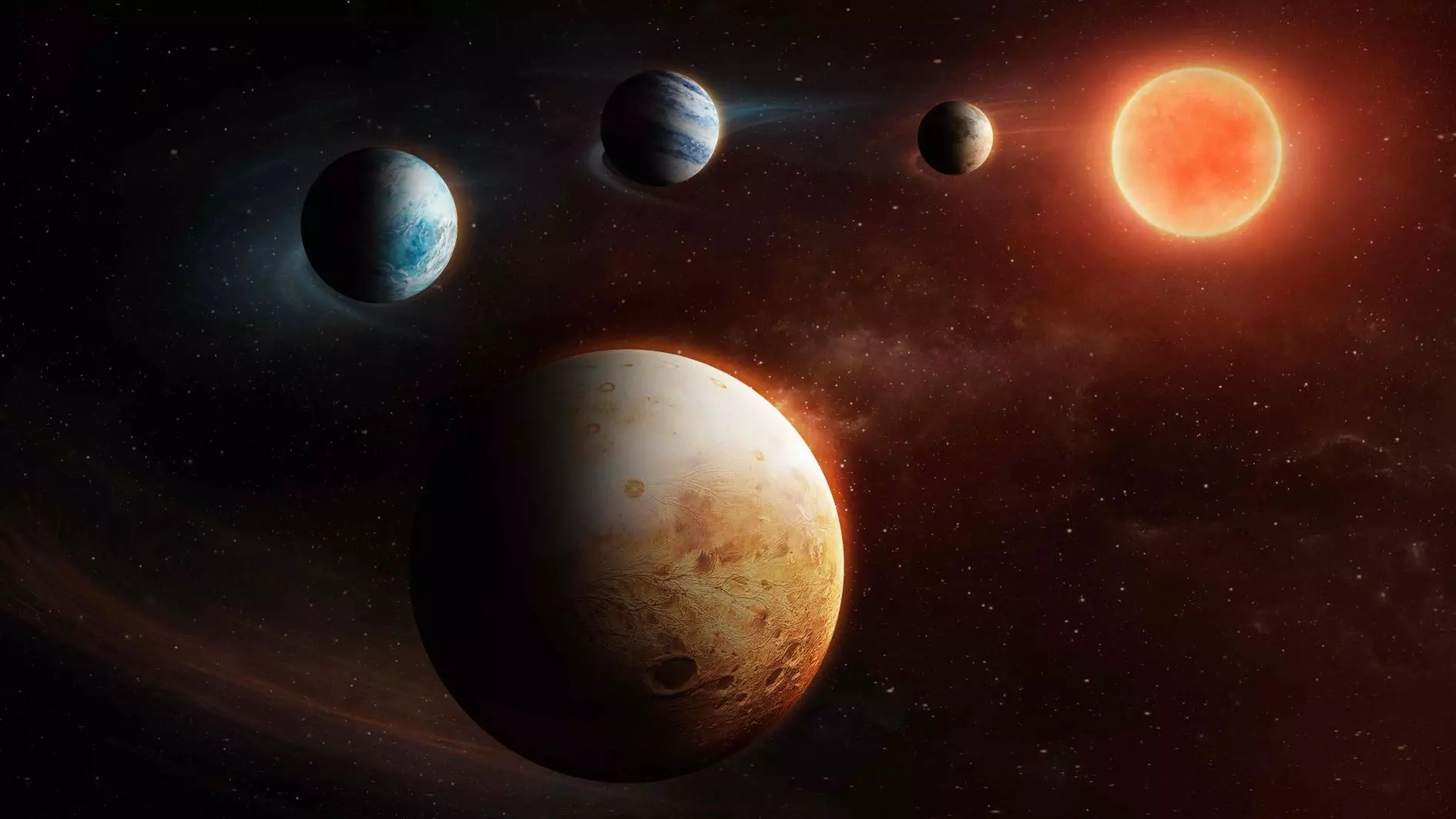 Planeten paraderen eind februari door de nachtelijke hemel