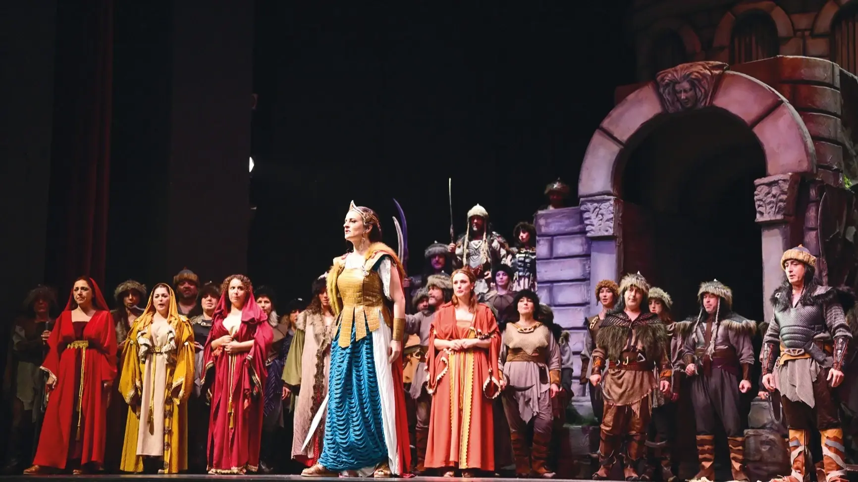 Verdi's opera ter opening van het Aspendos Opera- en Balletfestival