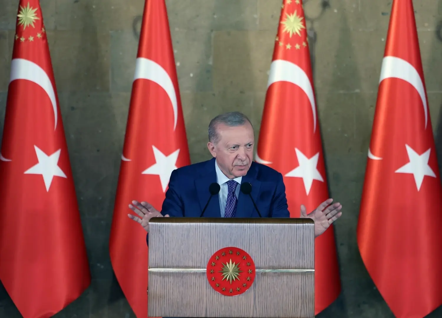 Erdoğan dringt aan op terughoudendheid naarmate het antiterreurproces vordert