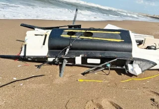 Meer UAV-puin spoelt aan op de kust van de Zwarte Zee