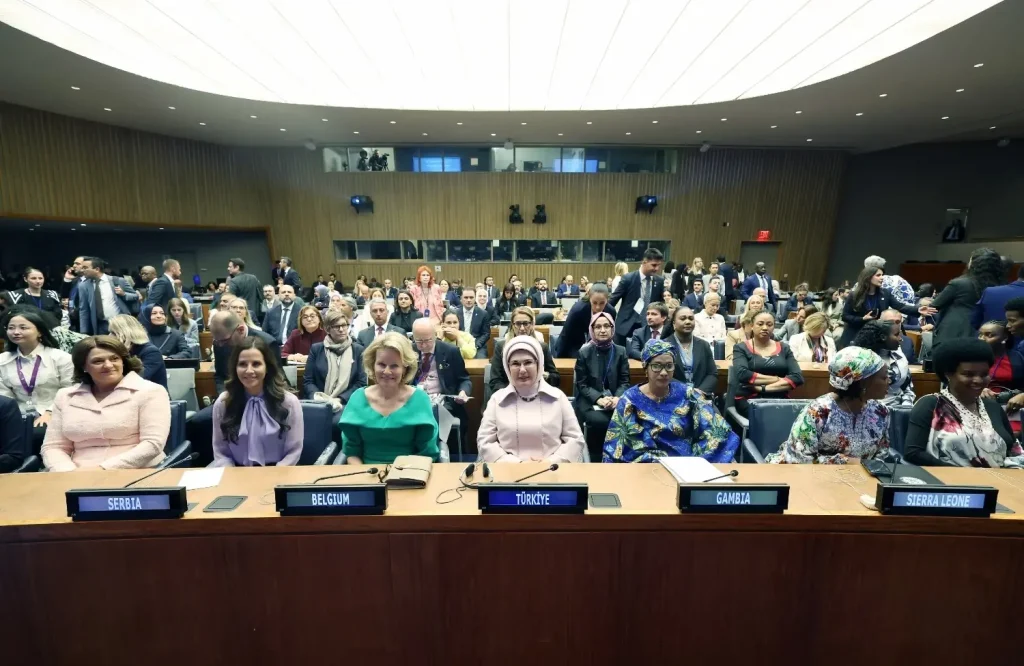 Turkse first lady houdt gesprekken in New York