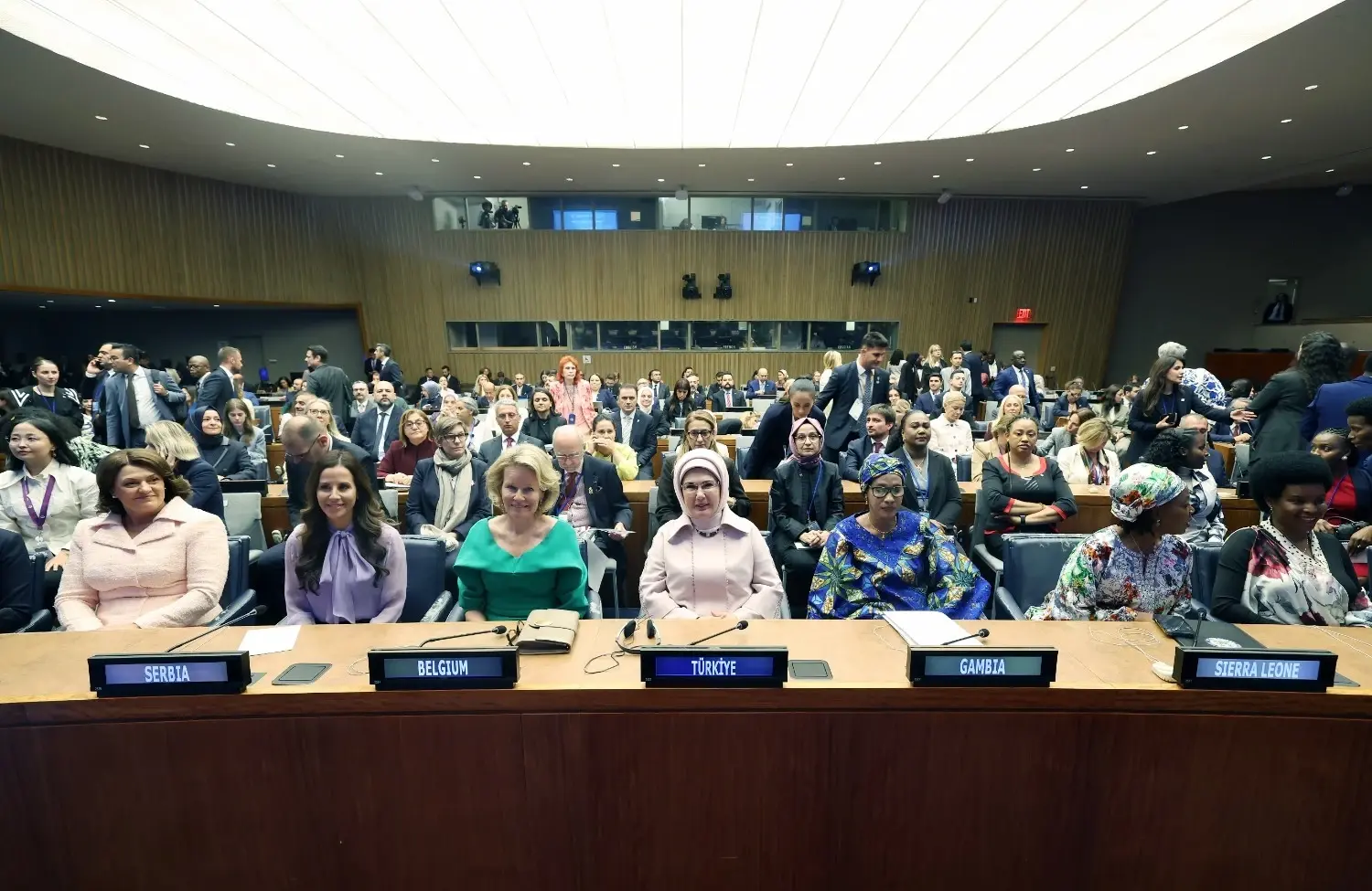 Turkse first lady houdt gesprekken in New York
