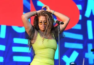 R&B-ster Kelis treedt op in Istanbul tijdens het 10e MIX Festival